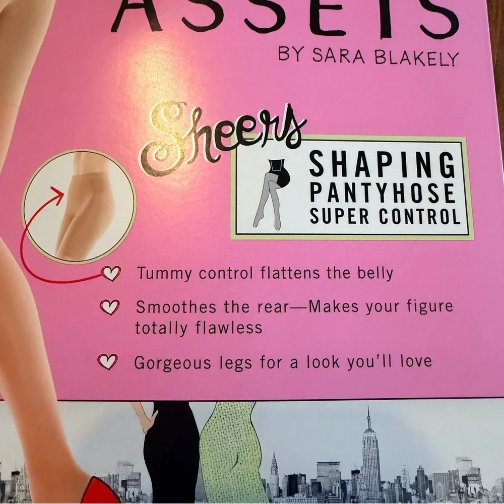 Assets sheer pantyhose new size 3‎